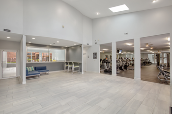 fitness center at Lakeside Village Apartments, Clinton Township, Michigan