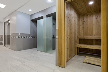 Saunas and Steam Rooms Fitness Center at Lakeside Village Apartments, Clinton Township 48038