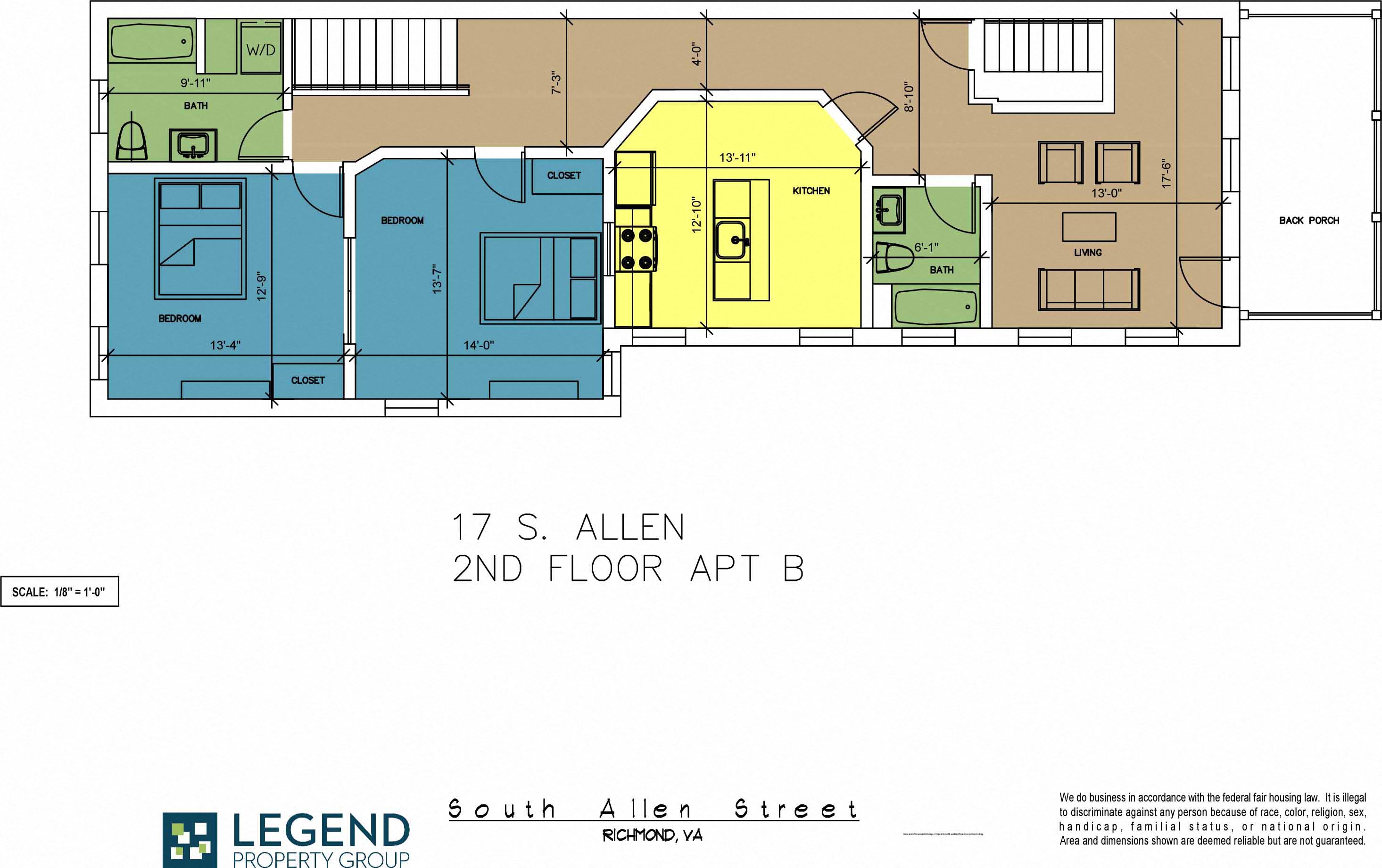 The Row at Cary Place - 17 S. Allen Ave. Upper Unit