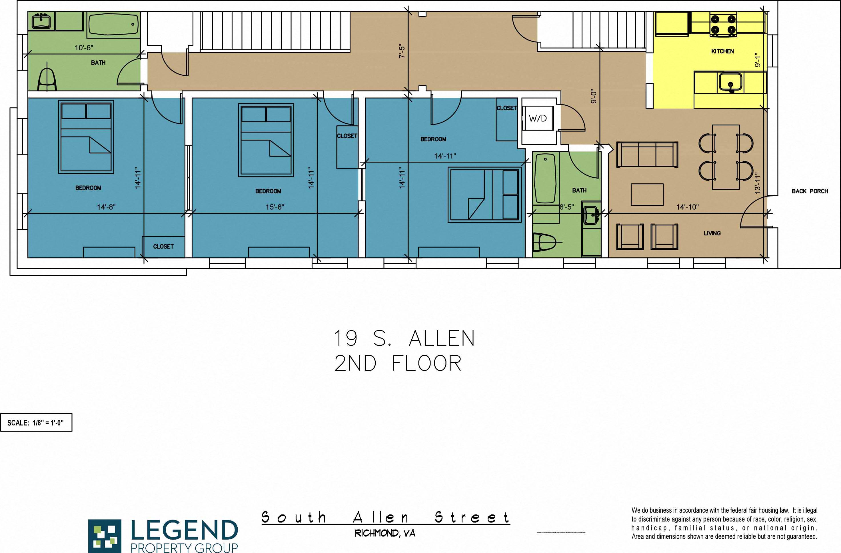 The Row at Cary Place - 19 S. Allen Ave. Upper Unit