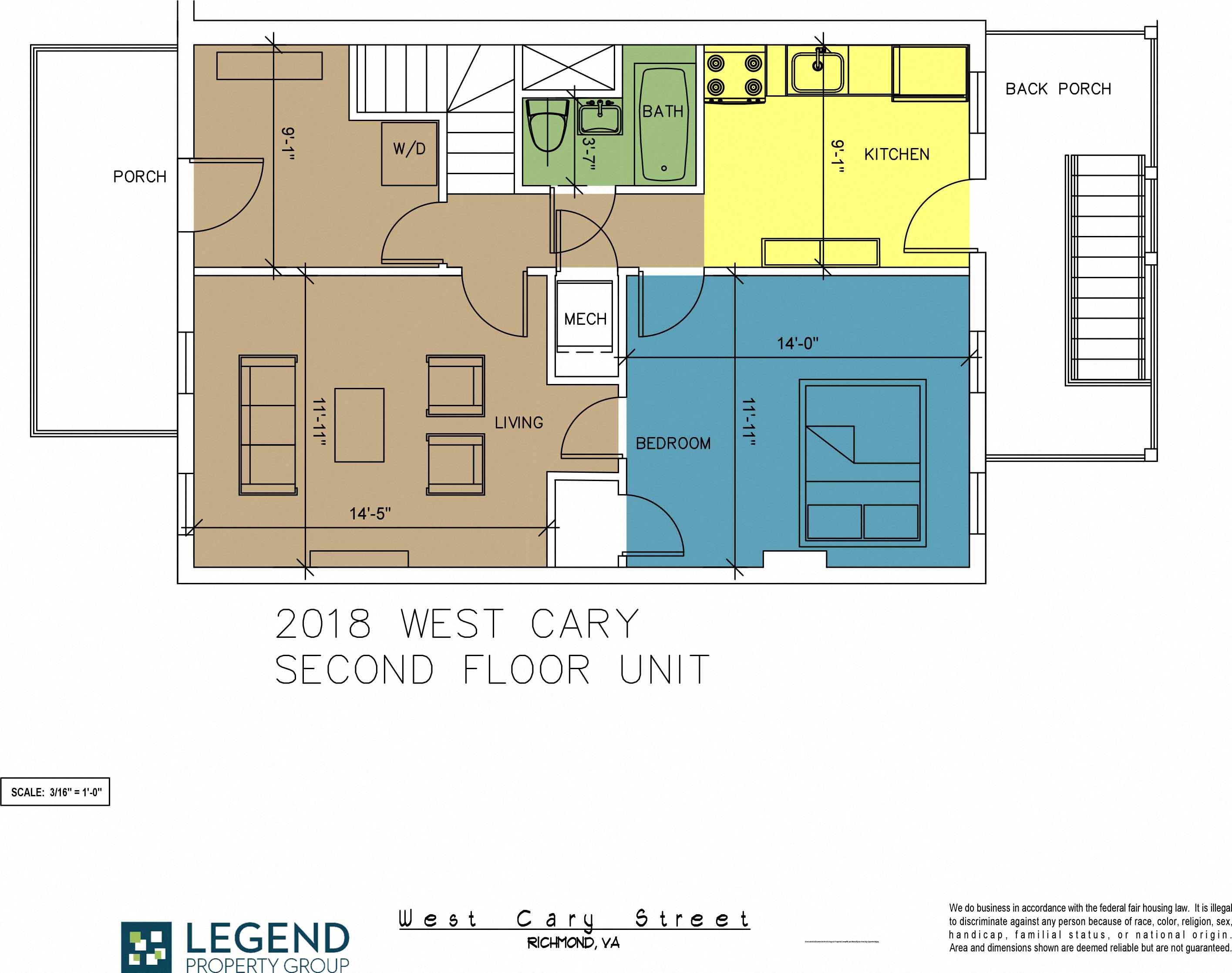 The Row at Cary Place - 2018 W. Cary Street Upper Unit