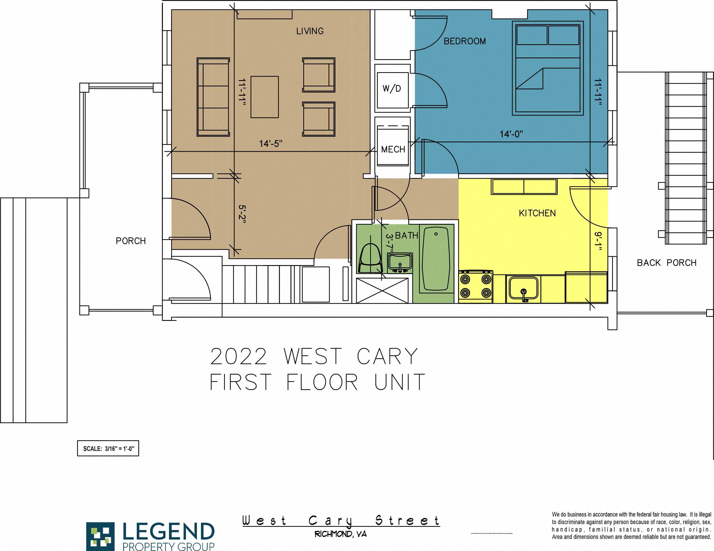 The Row at Cary Place - 2022 W. Cary Street Lower Unit