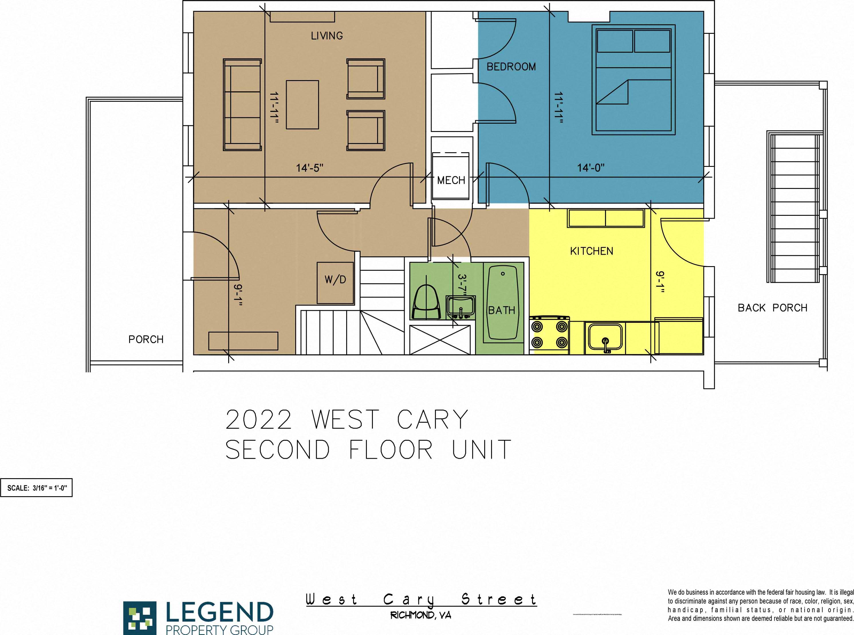 The Row at Cary Place - 2022 W. Cary Street Upper Unit
