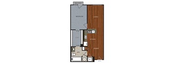 A2 Floor Plan at Berkshire Riverview, Texas