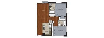 D4 Floor Plan at Berkshire Riverview, Austin, TX