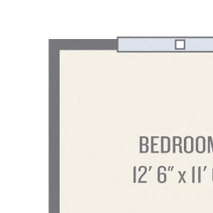 A8 Floor Plan One-Bedroom Floor Plan at Berkshire Auburn, Texas, 75248