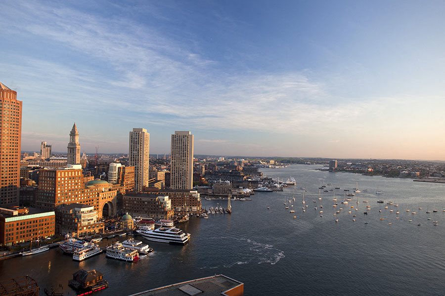 Views- City View In Morning Light at The Benjamin Seaport Residences, Boston, Massachusetts