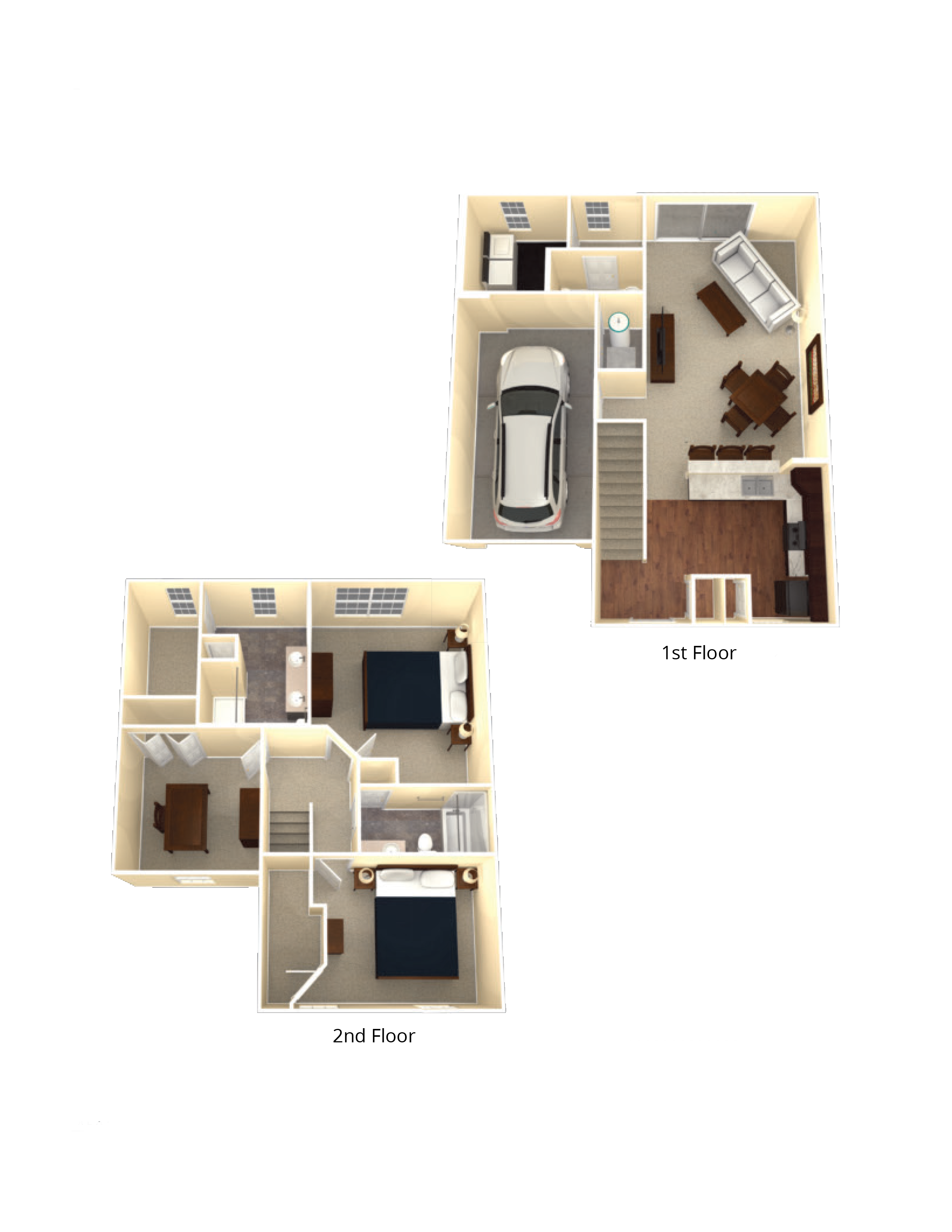 3 Bedroom, 2.5 Bath w/ Garage