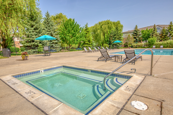 Hot Tub and Pool, at Prentiss Pointe Apartments, Michigan, 48045