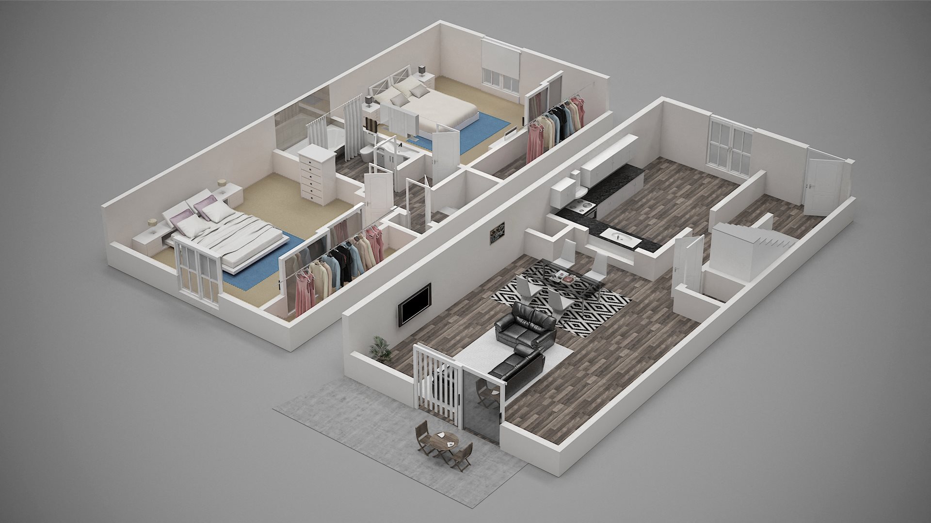 The Legend At Speedway - 2 Bed Townhome - 3 D The Legend At Speedway - 2 Bed Townhome - 3 D