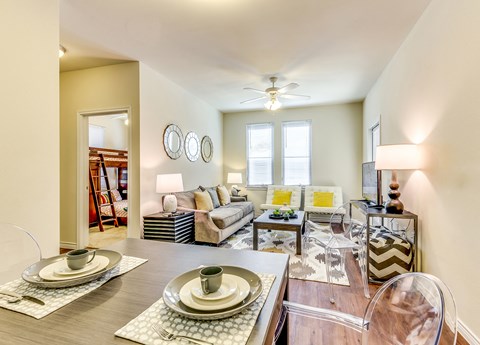 Modern kitchen featuring ample cabinet storage, contemporary appliances, and a functional layout designed for everyday living.