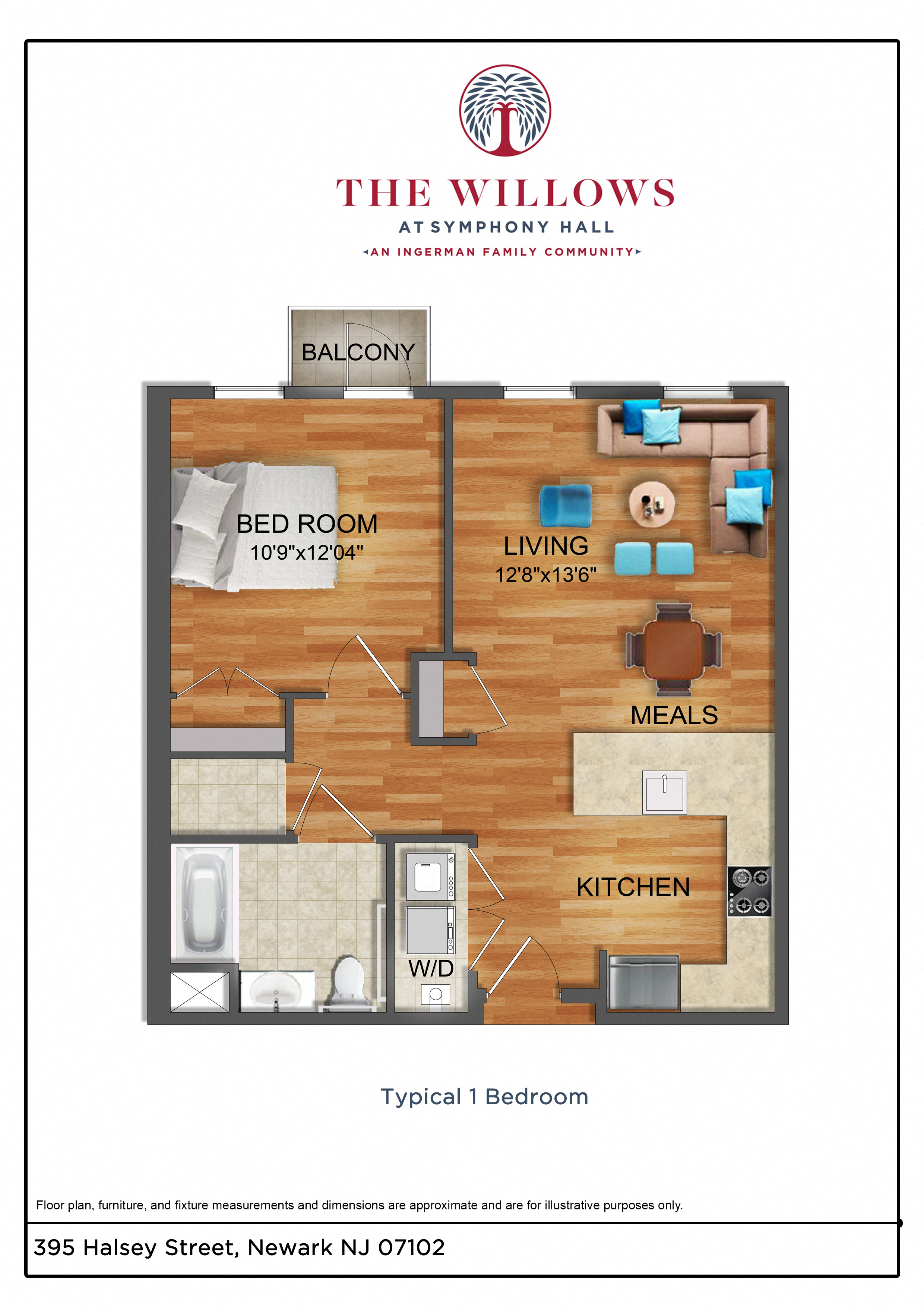 1 Bedroom Floorplan
