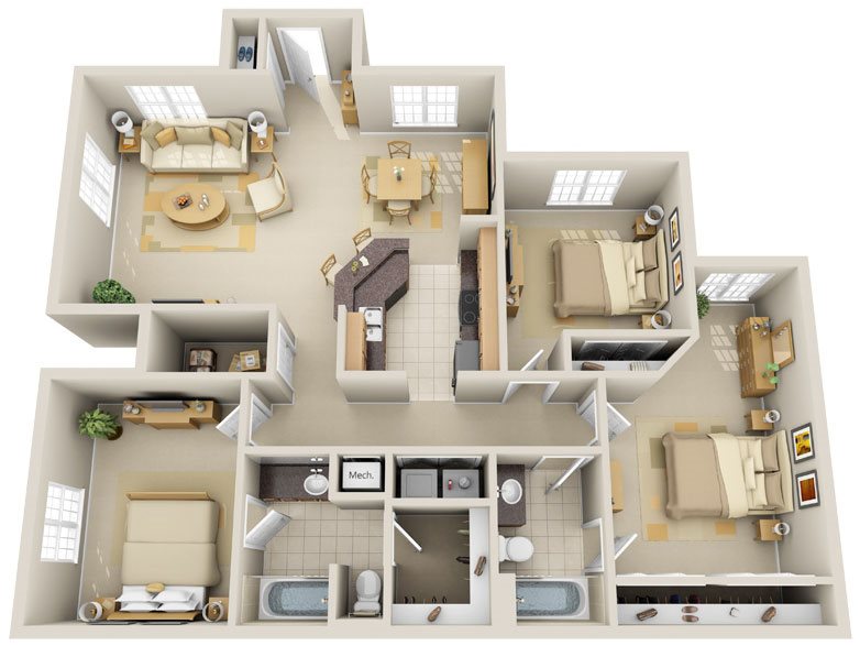 C3 - Emerald Key Floor Plan 14