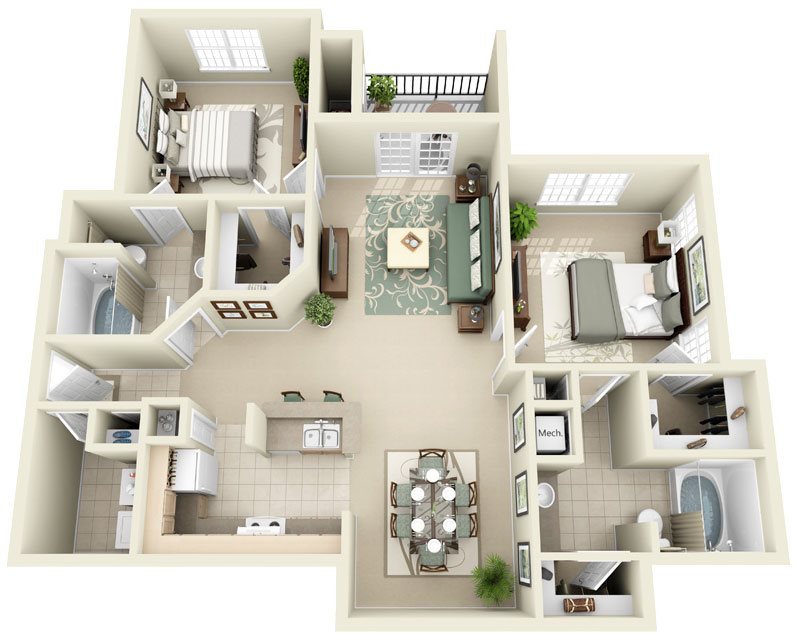 B3 Floor Plan 6