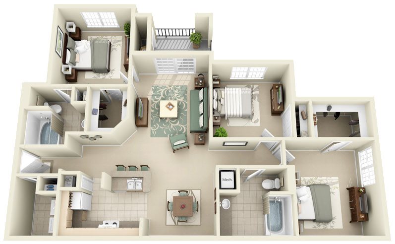 C1 Floor Plan 7