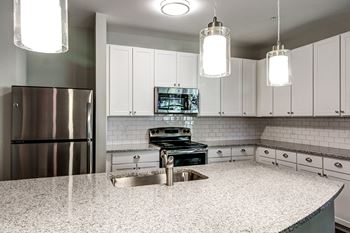 Granite counters in kitchen & bath