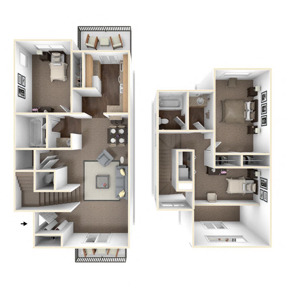 Floor Plans Of Octave Apartments In Davis Ca