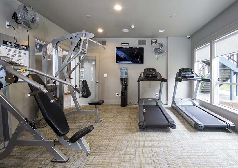 Fitness Center at Octave Apartments in Davis