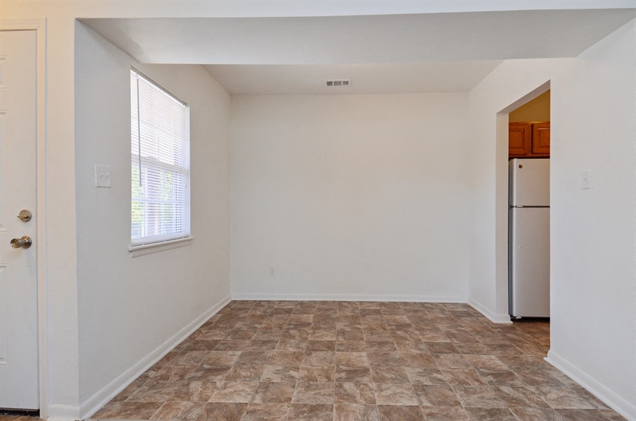 Some apartments feature dings rooms at Pangea Fields in Indianapolis.