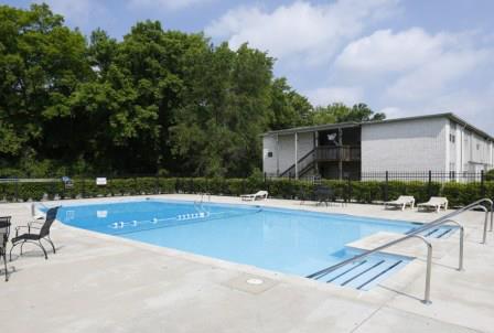 Enjoy time by the pool during the summer in Indianapolis at Pangea Fields.
