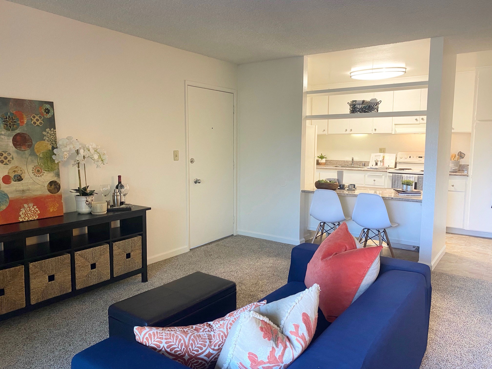 studio living room and kitchen