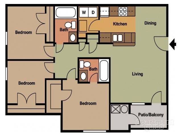 3x2_874 Floor Plan 5