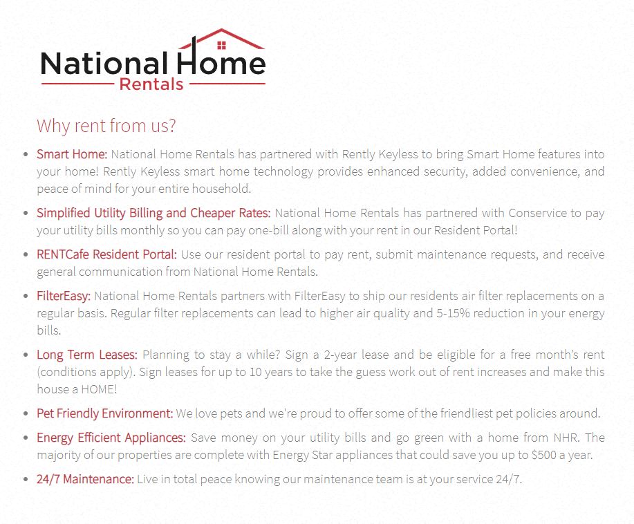 why rent from us why rental home rentals has partnered with health home features and small
