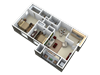 Two bedroom, two bath apartment
