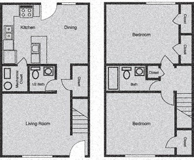 floor plan photo of the heights at spring lake apartments in spring lake