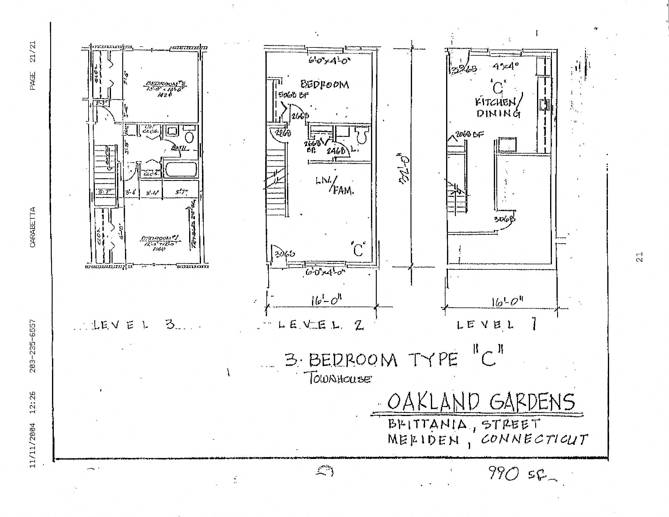 Three Bedroom Townhouse