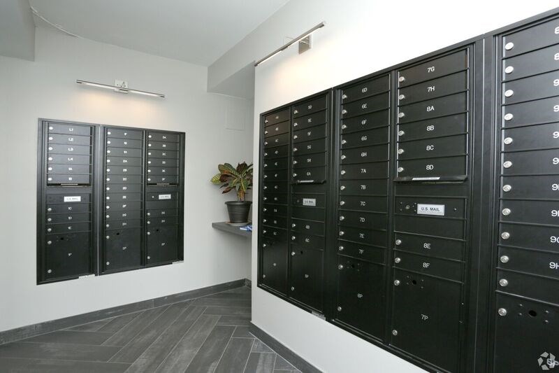 a room with a bunch of lockers on the wall