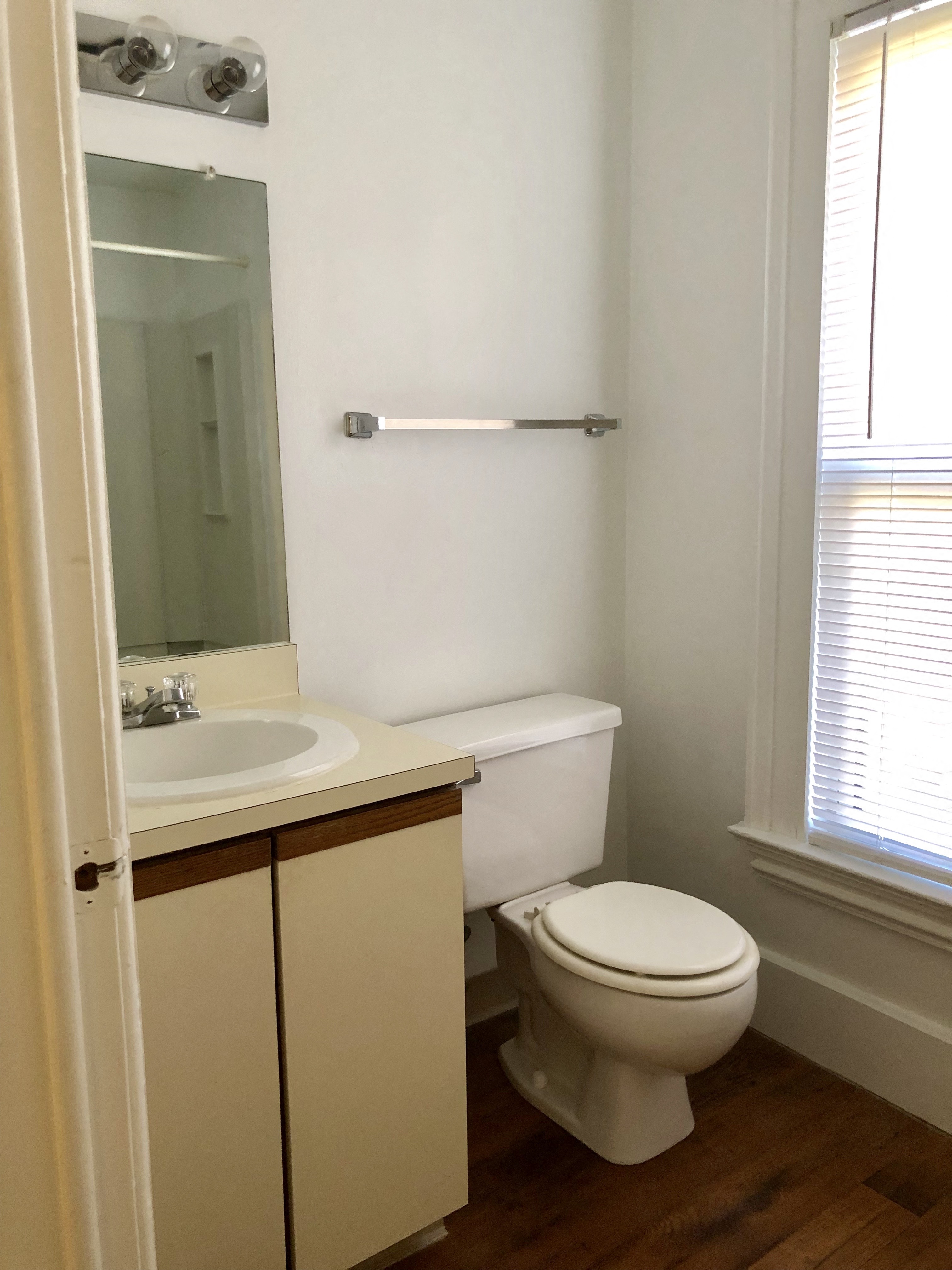a small bathroom with a toilet and a sink