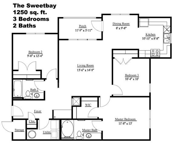 The Sweetbay Floor Plan 4