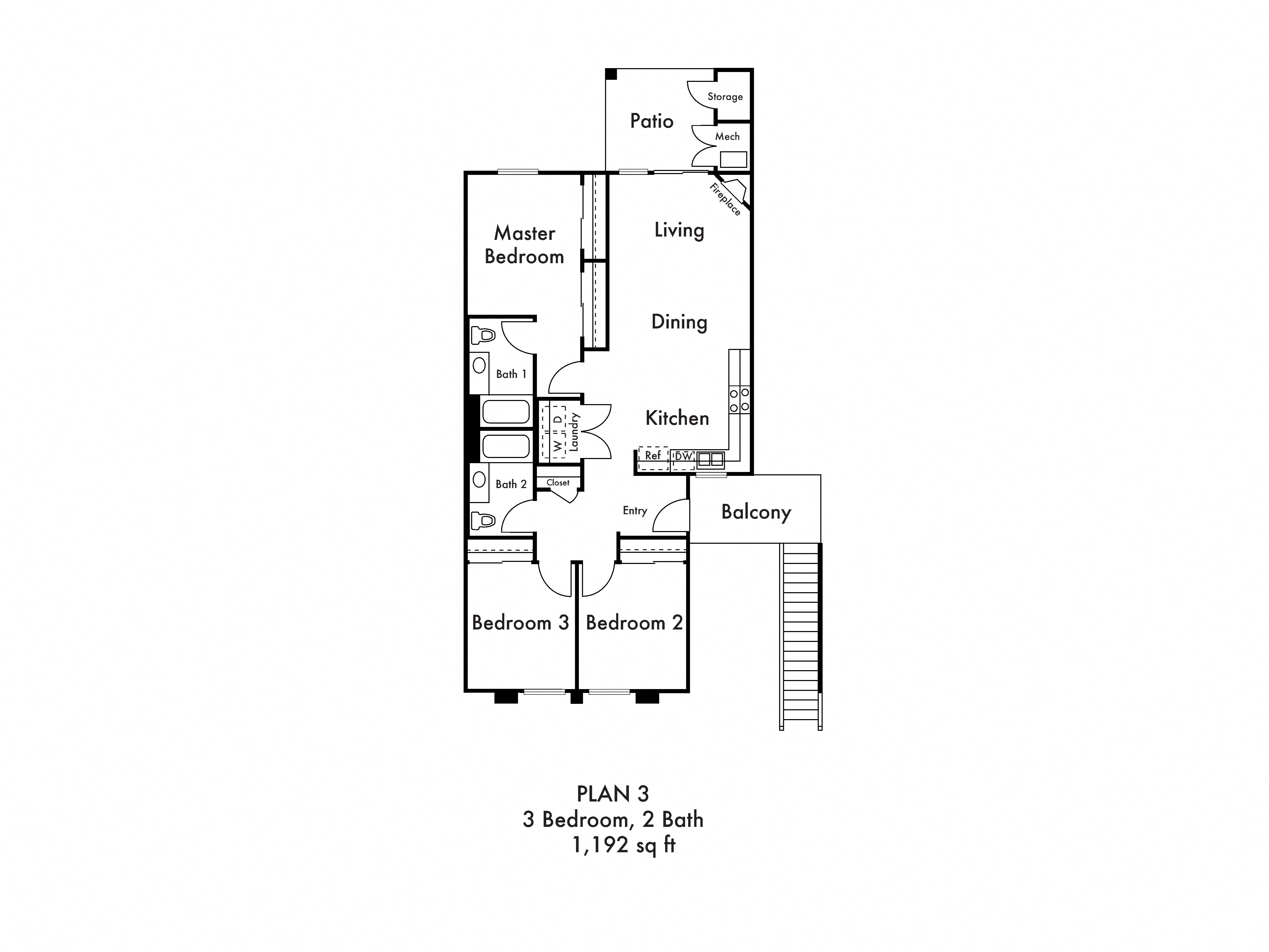 Floor Plans of CreekBridge Crossings in Salinas, CA