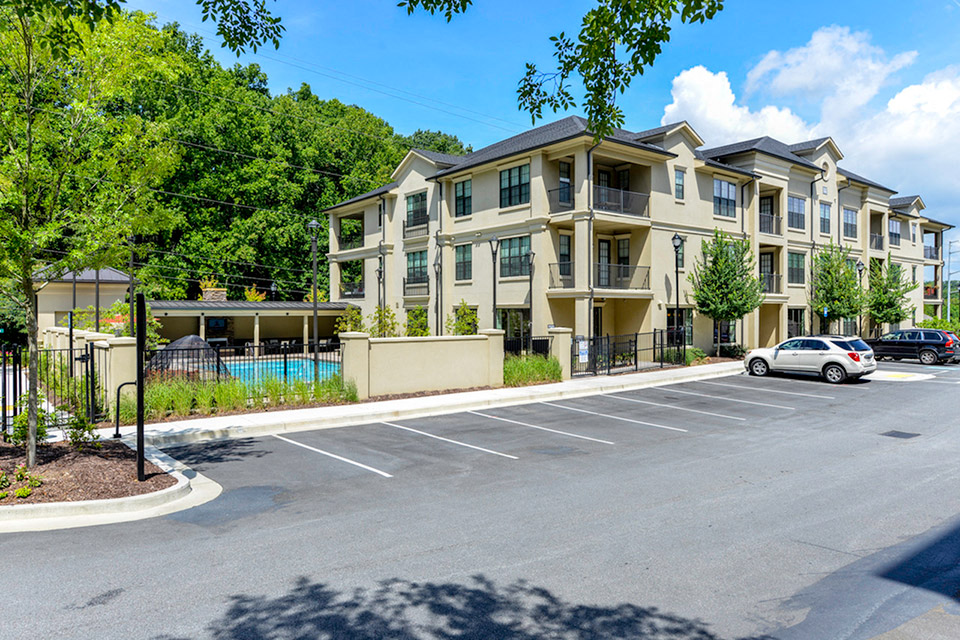 Residences of Chastain parking lot.