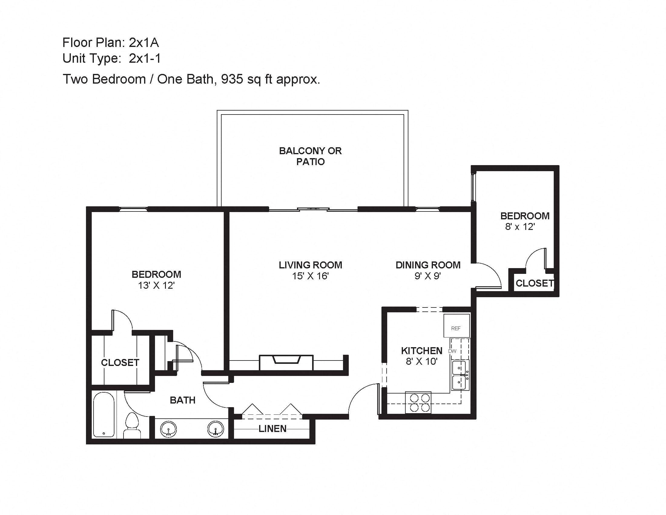 2x1A Floor Plan 7
