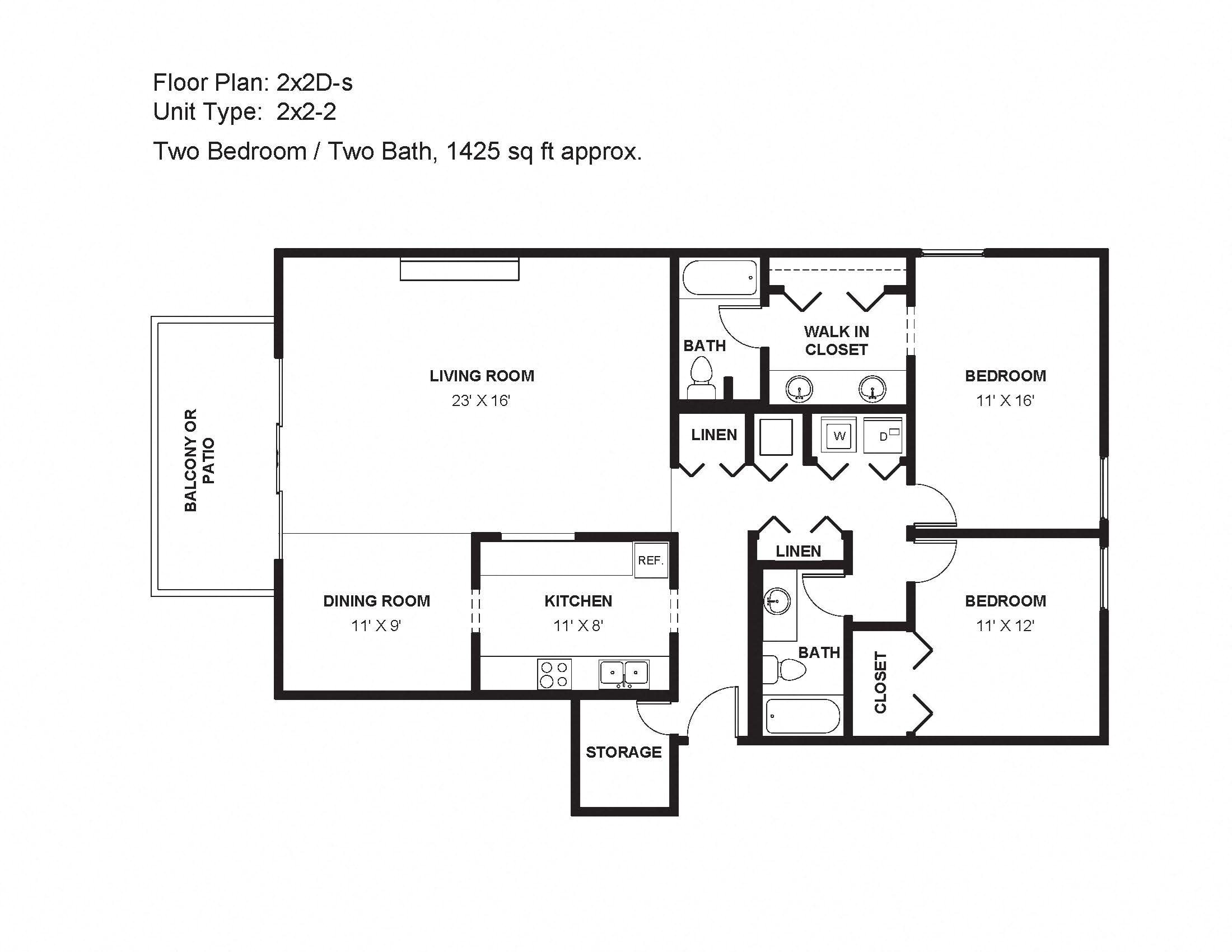 2x2D-s Floor Plan 26