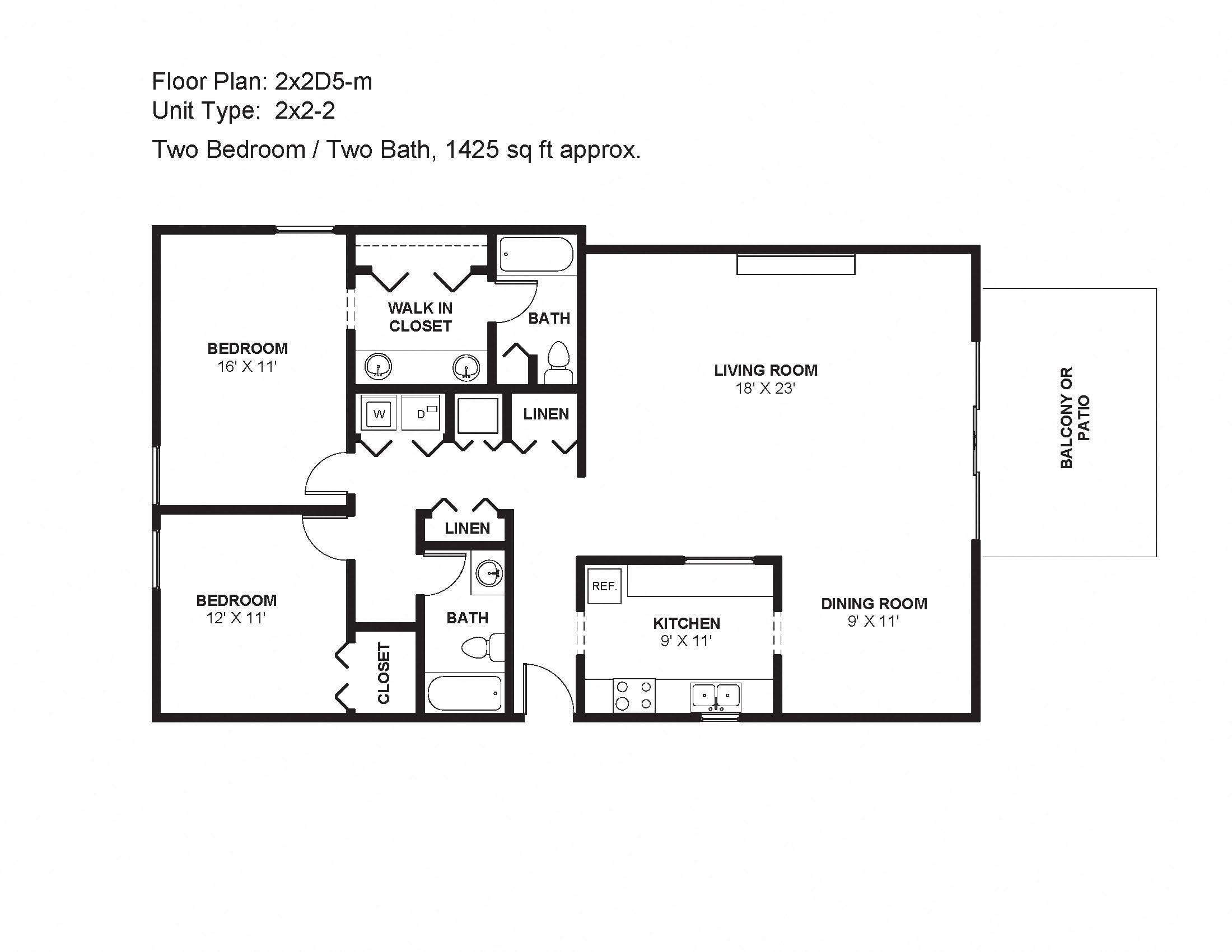2x2D5-m Floor Plan 19