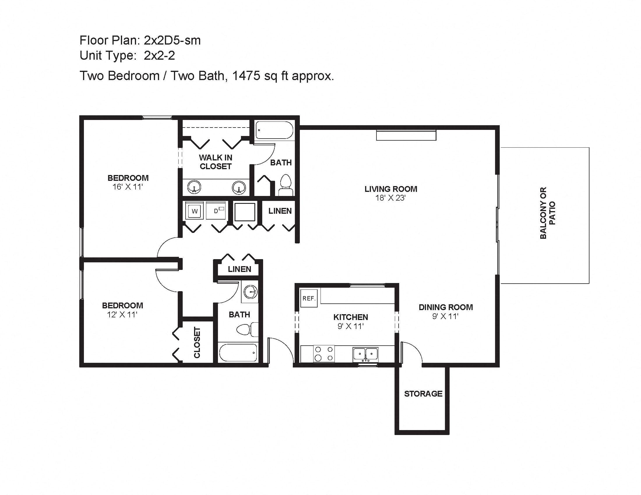2x2D5-sm Floor Plan 20