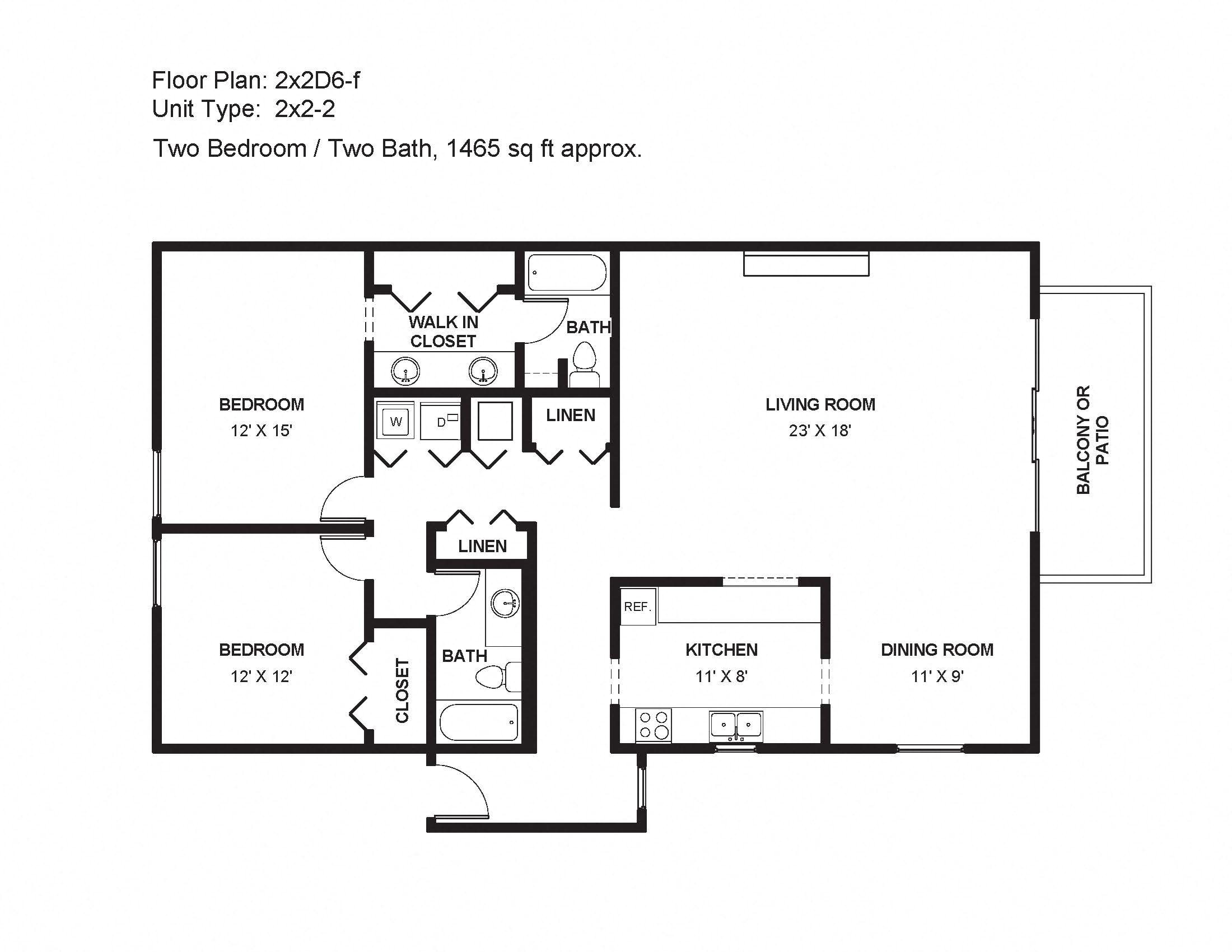 2x2D6-f Floor Plan 21