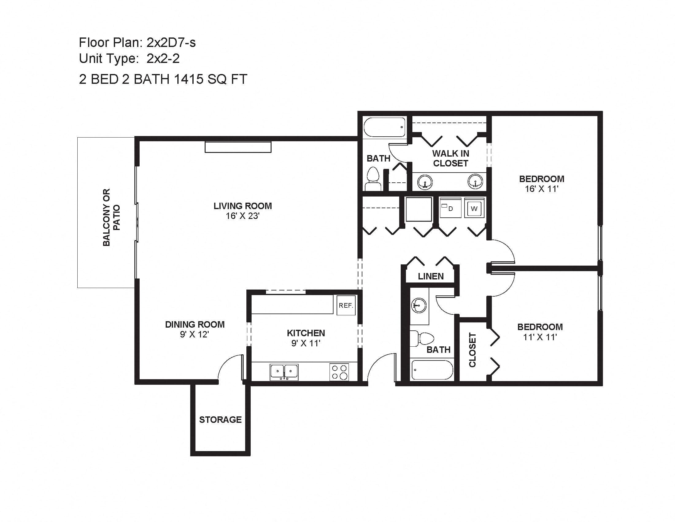 2x2D7-s Floor Plan 23
