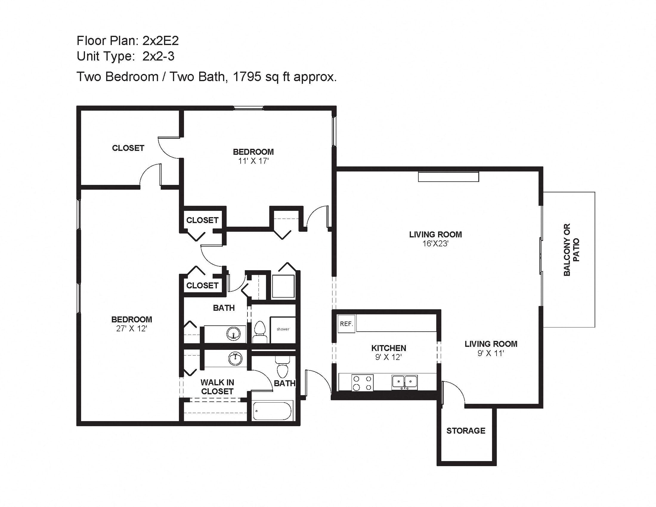 2x2E2 Floor Plan 29