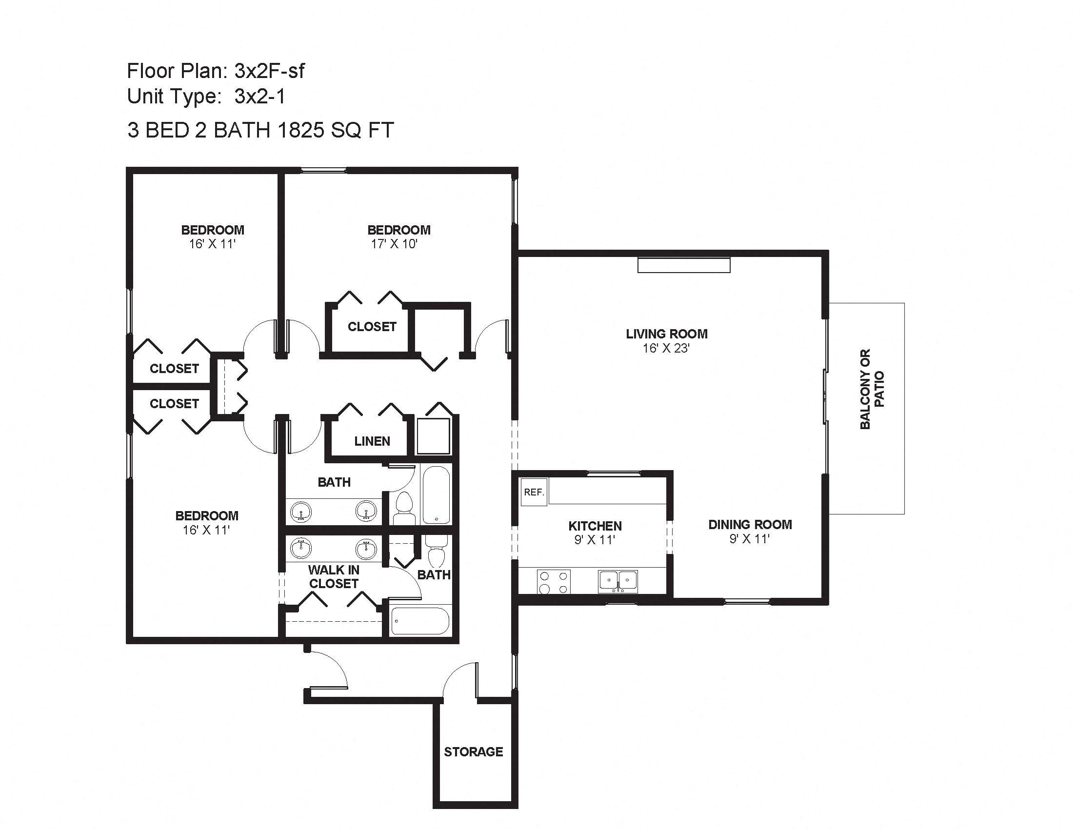 3x2F-sf Floor Plan 33