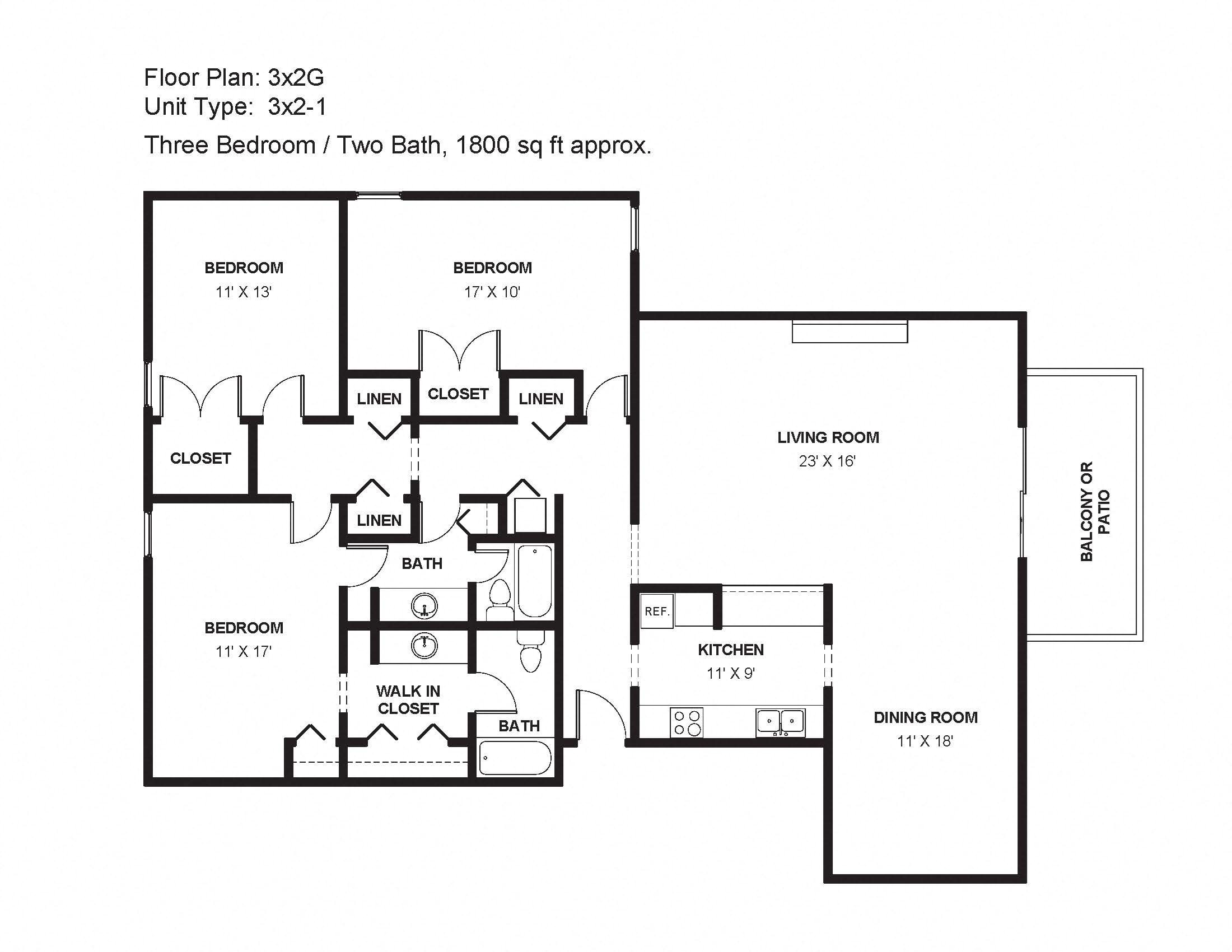 3x2G Floor Plan 34