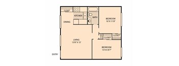 Highland Terrace 2 Bedroom 1 Bath