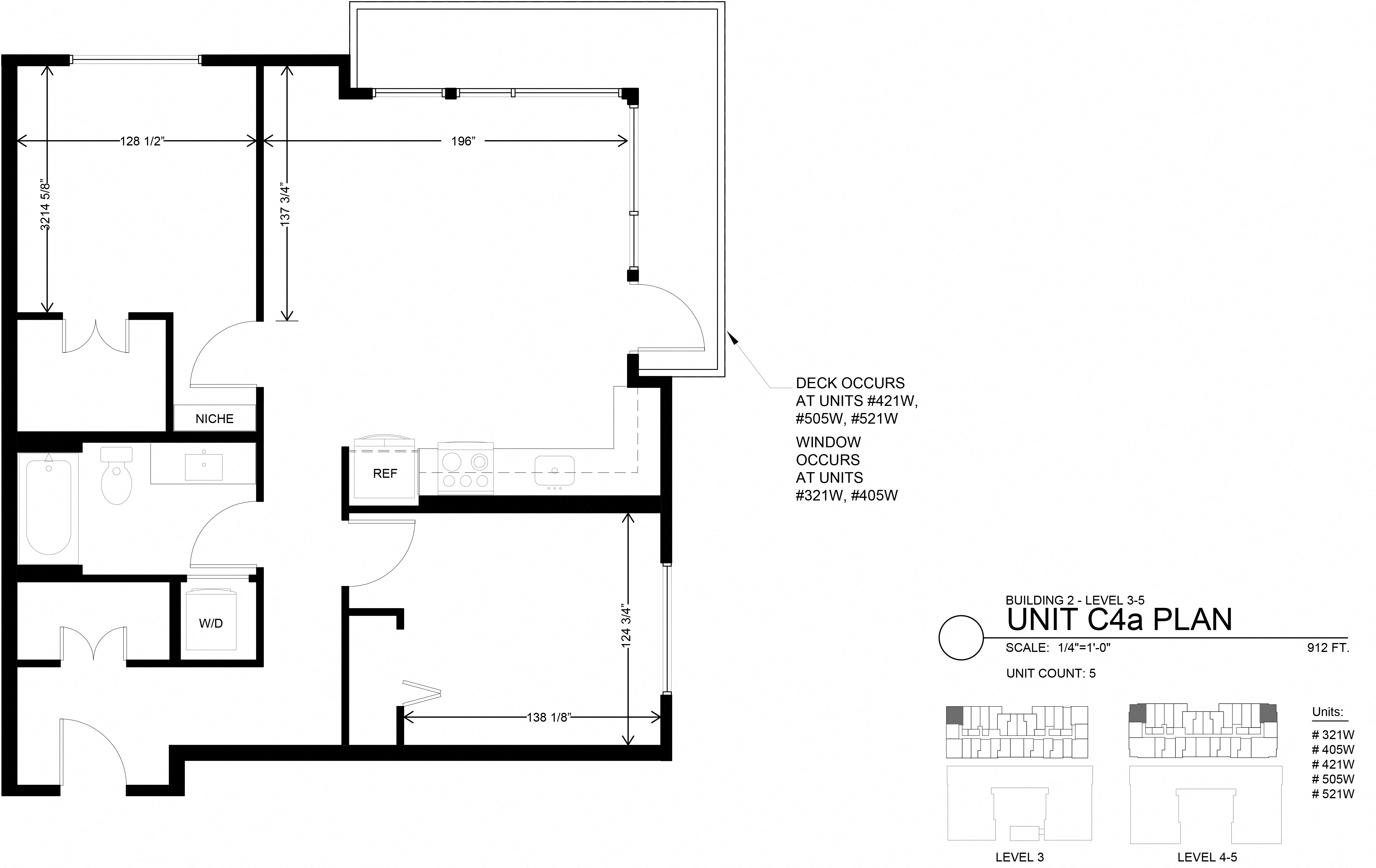 2 Bedroom 1 Bath - One Lakefront