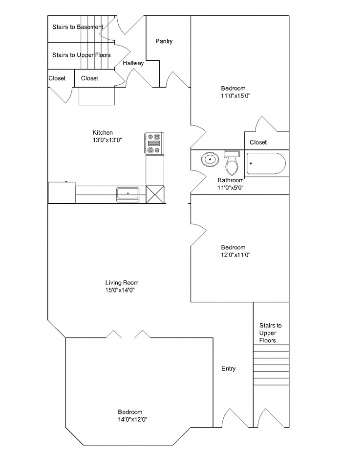 3 Bedroom 1 Bathroom