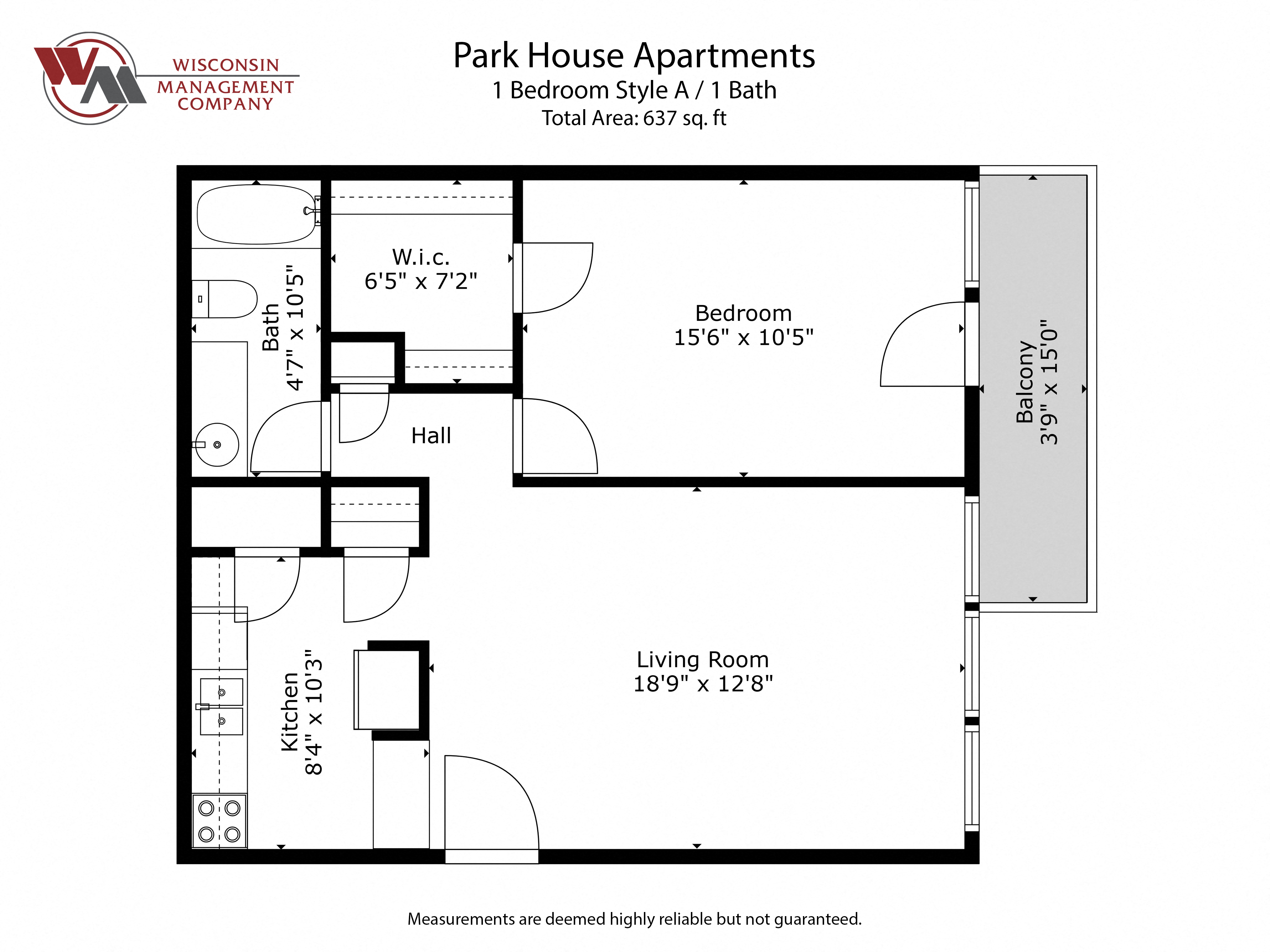 1 Bedroom 1 Bathroom