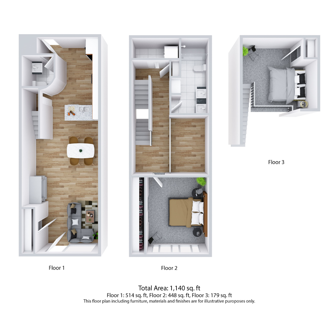 2 Bedroom 1.5 Bathroom