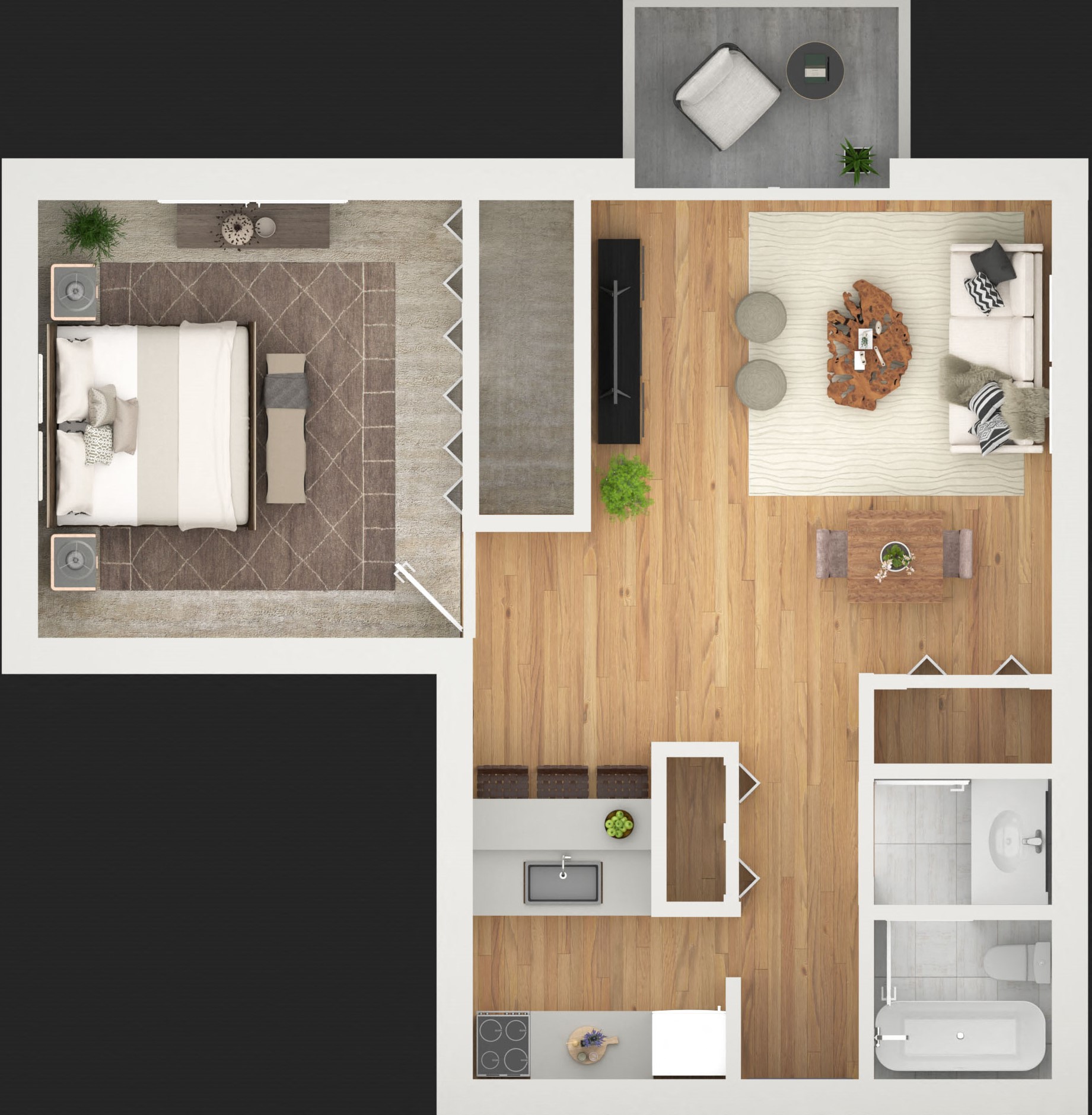 One Bedroom A